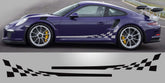Porsche 991 Checkered Side Decals
